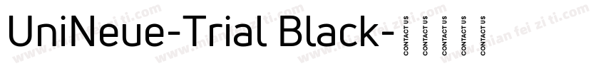 UniNeue-Trial Black字体转换